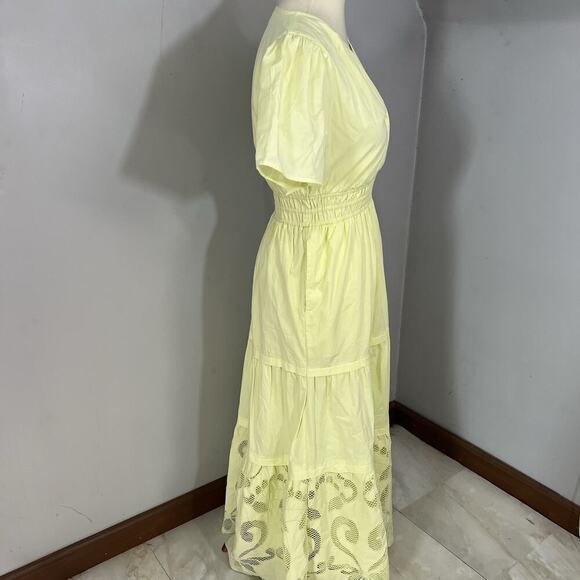 Haute Hippie Style Euro Summer Somerset Womens Maxi DressNeon Embroidered Resort - Picture 11 of 14